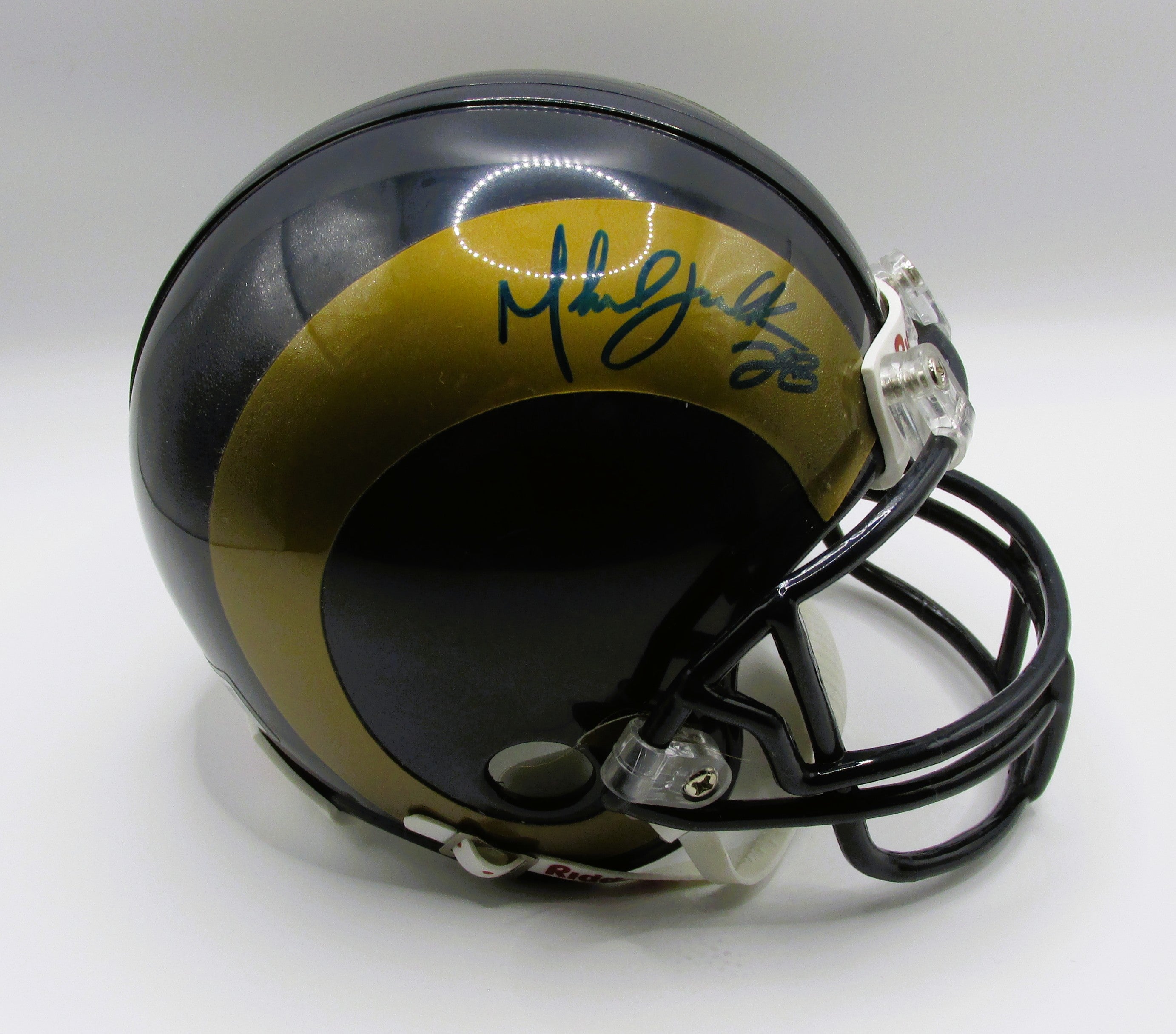 Marshall Faulk Signed Mini Helmet With COA (2371097) (Rams)