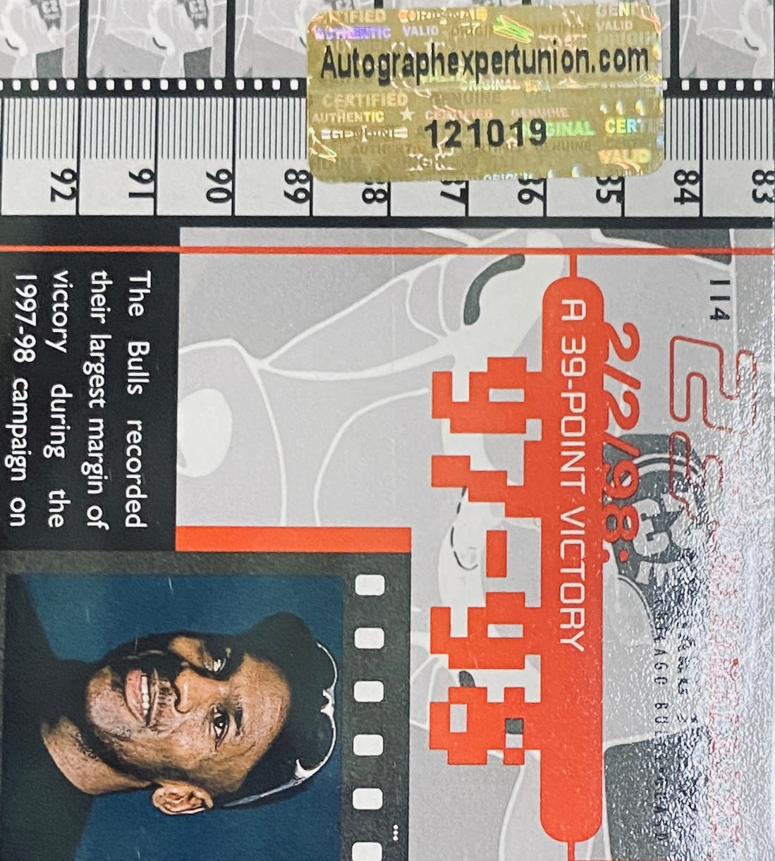 Michael Jordan Signed Card With COA (121019) (Bulls)