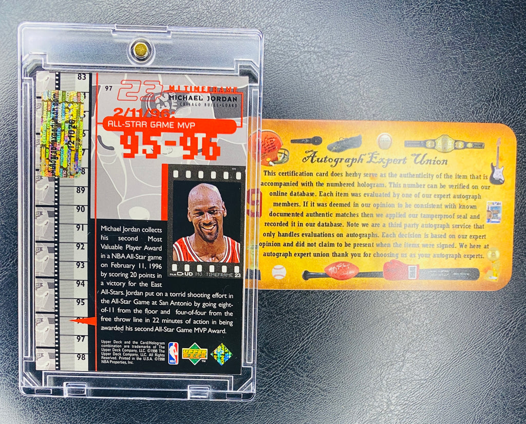 Michael Jordan Signed Card With COA (121026) (Bulls)