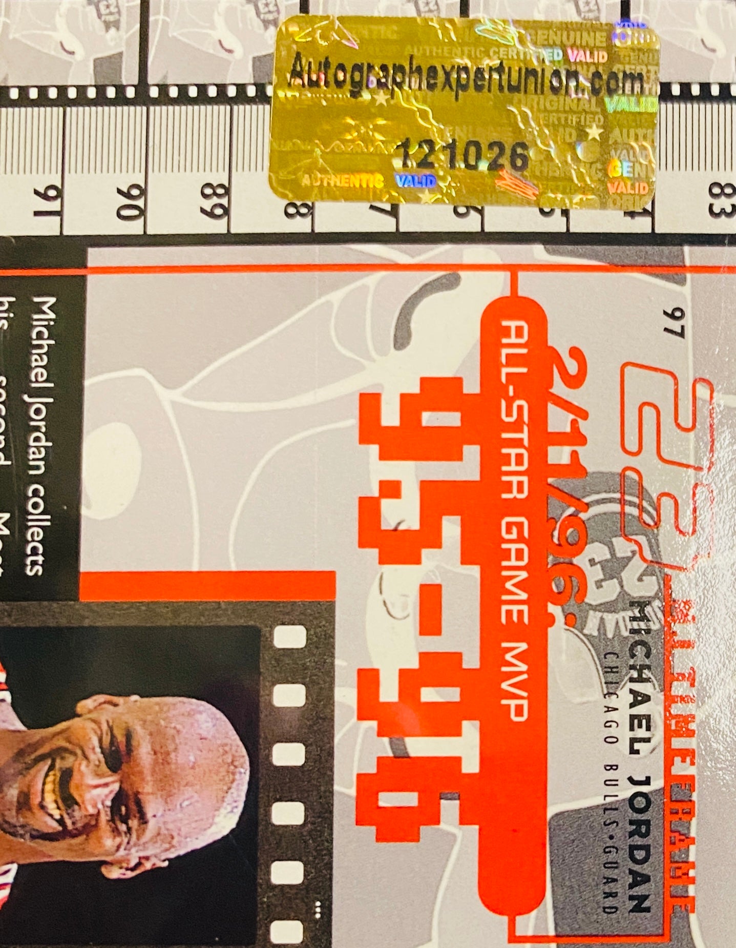 Michael Jordan Signed Card With COA (121026) (Bulls)
