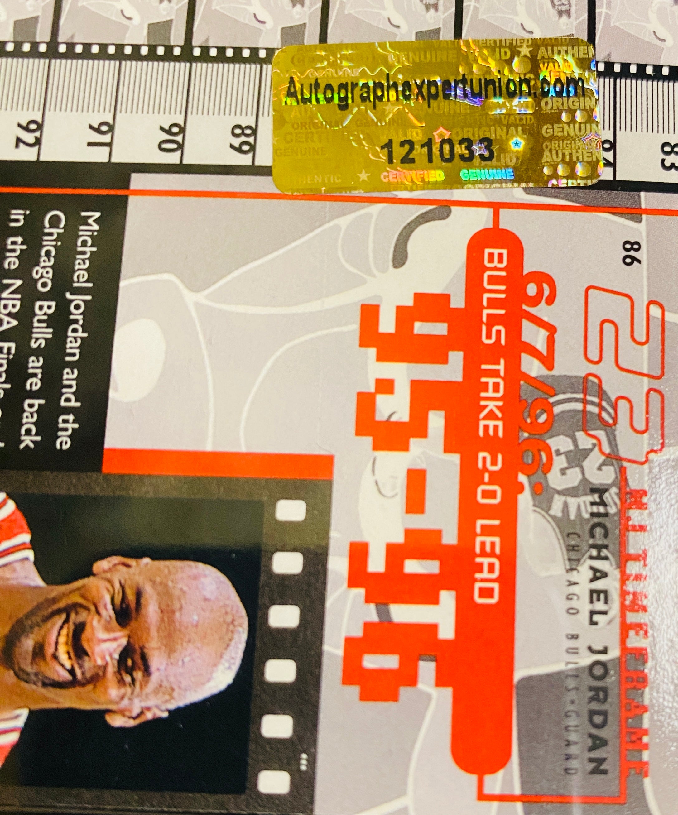 Michael Jordan Signed Card With COA (121033) (Bulls)