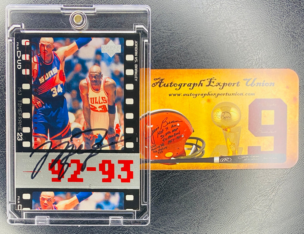 Michael Jordan Signed Card With COA (121037) (Bulls)