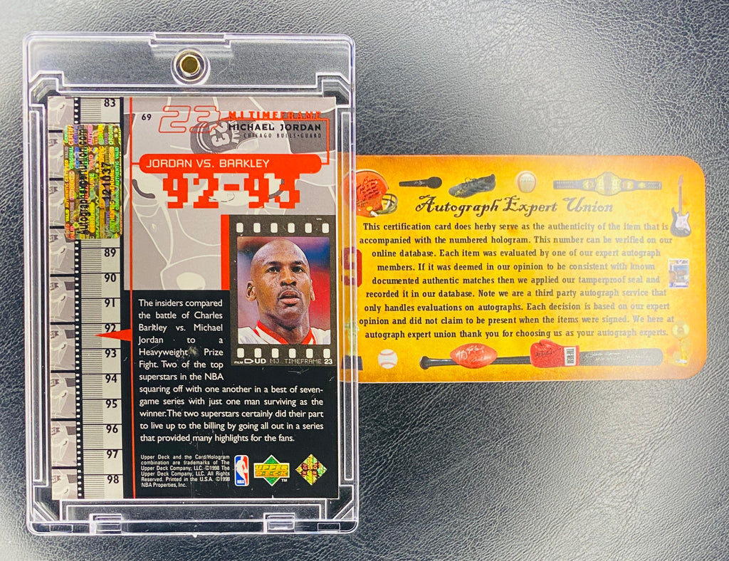 Michael Jordan Signed Card With COA (121037) (Bulls)