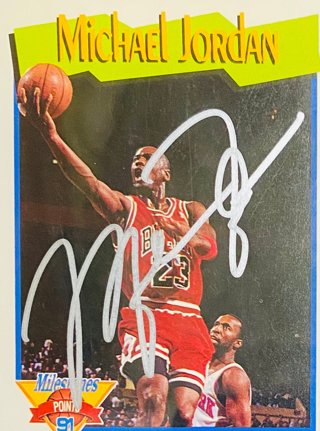 Michael Jordan Signed Card With COA (121073) (Bulls)
