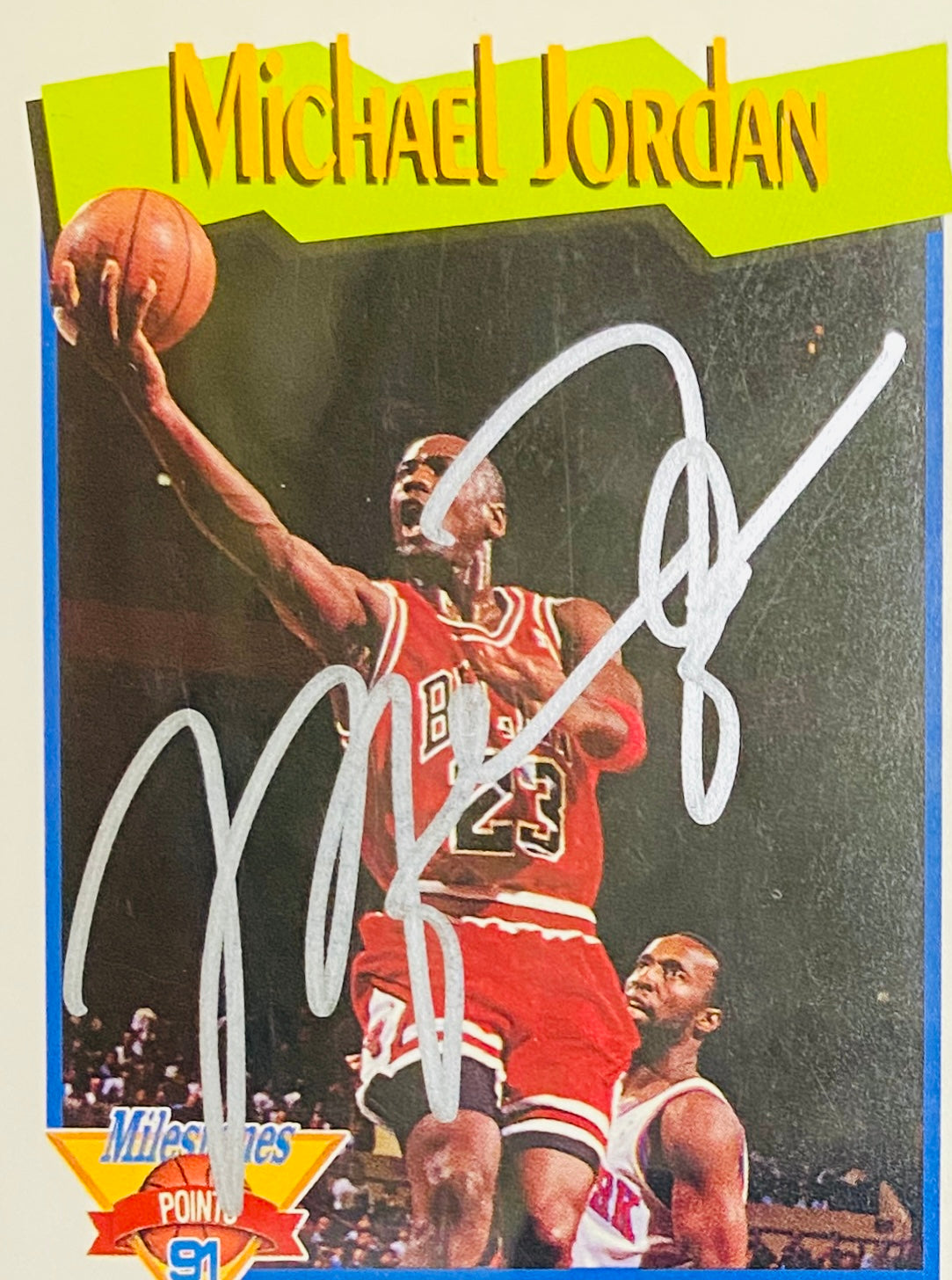 Michael Jordan Signed Card With COA (121073) (Bulls)