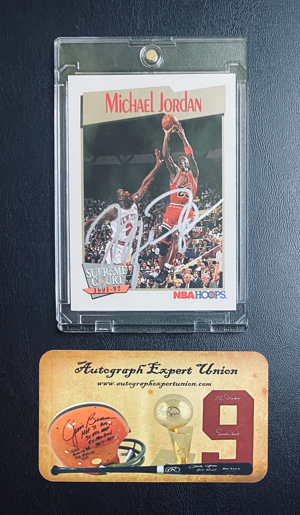 Michael Jordan Signed Card With COA (121076) (Bulls)