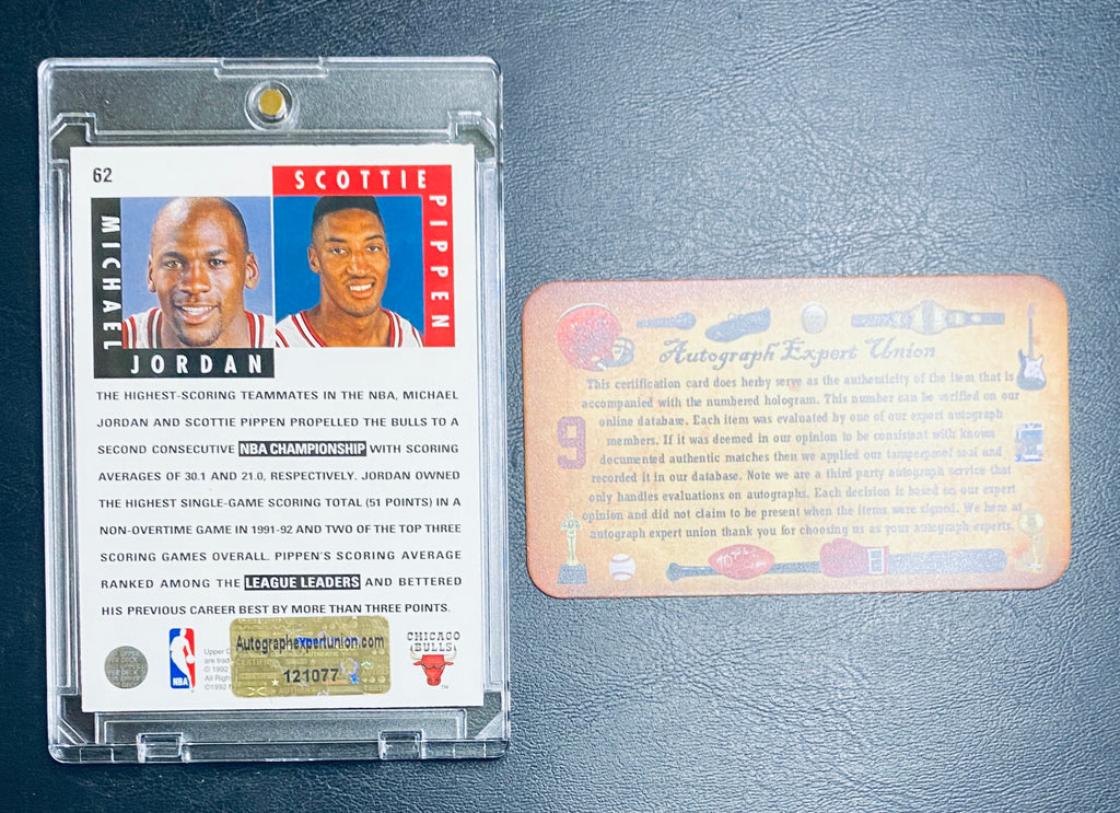 Michael Jordan Signed Card With COA (121077) (Bulls)