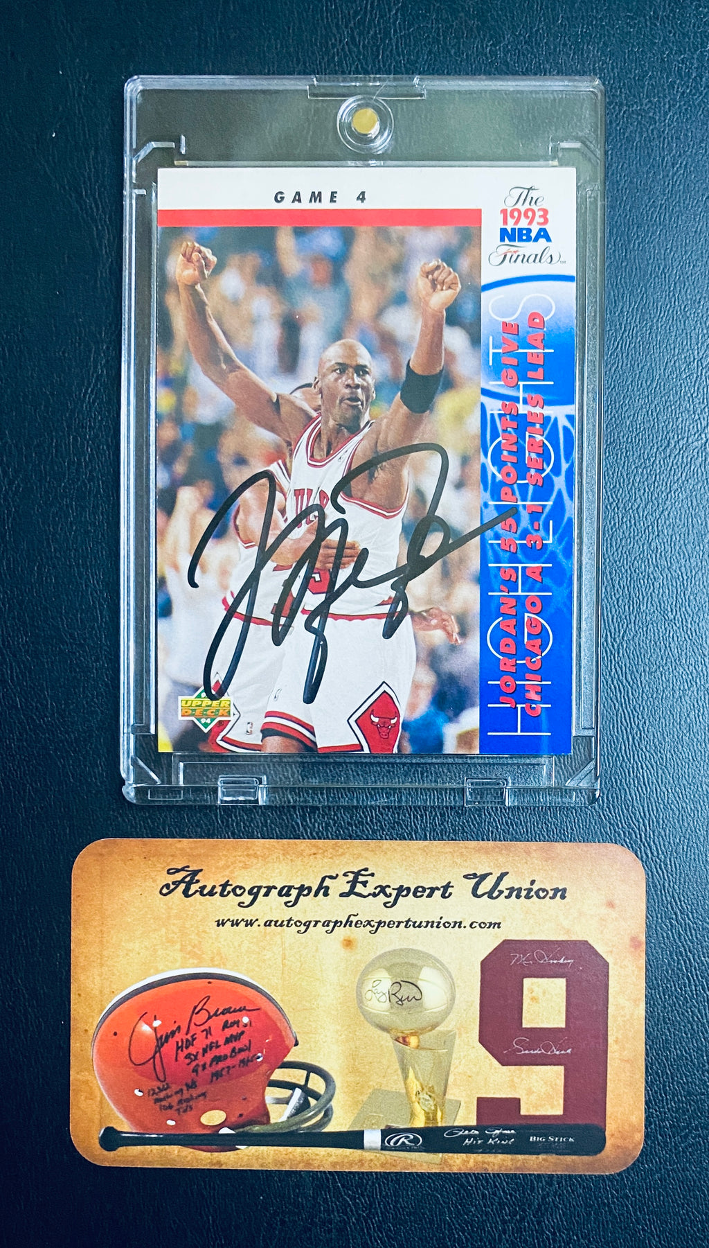 Michael Jordan Signed Card With COA (121080) (Bulls)