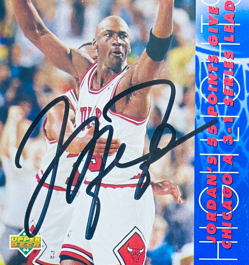 Michael Jordan Signed Card With COA (121080) (Bulls)