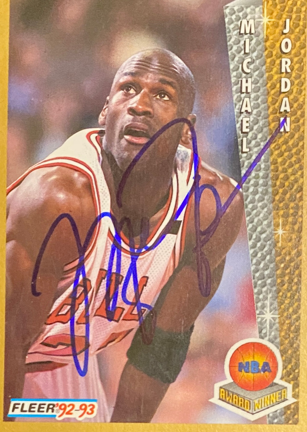 Michael Jordan Signed Card With COA (121117) (Bulls)