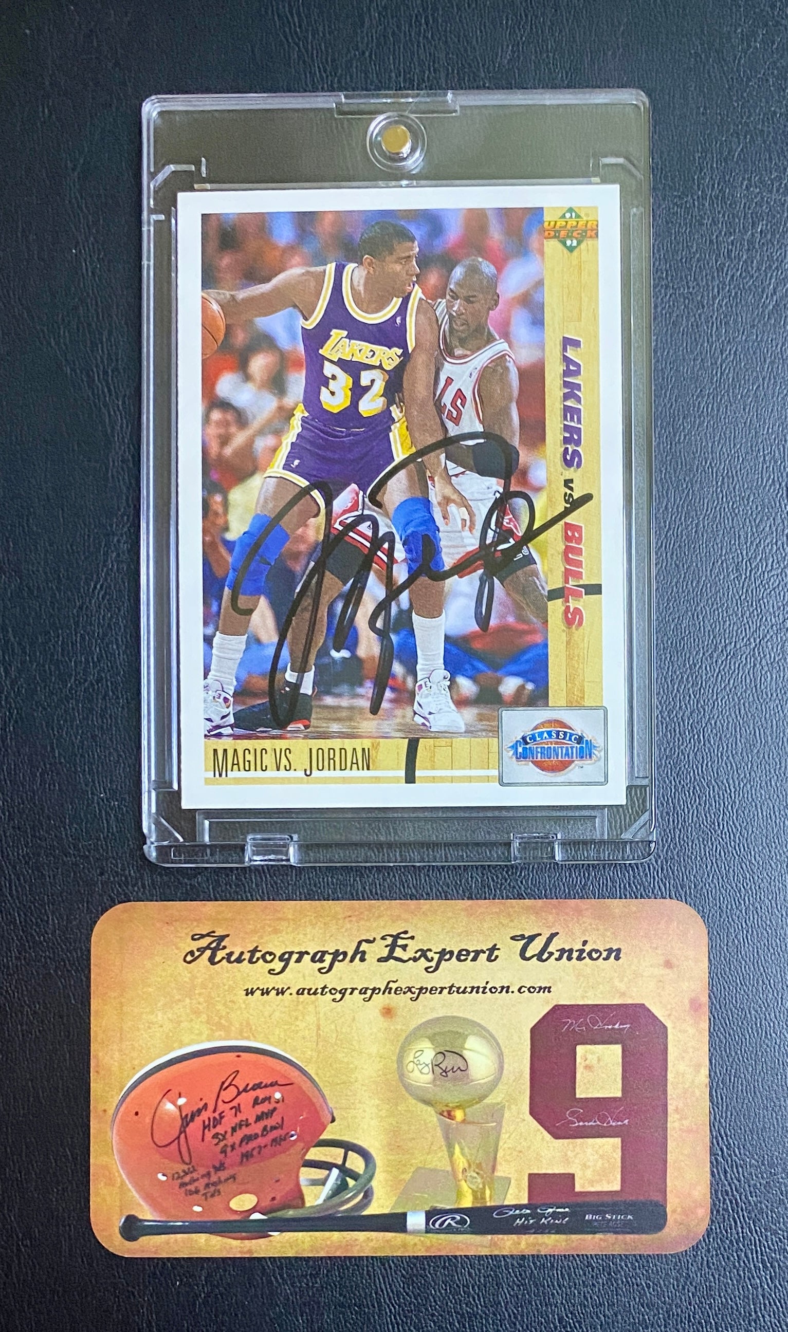 Michael Jordan Signed Card With COA (121118) (Bulls)