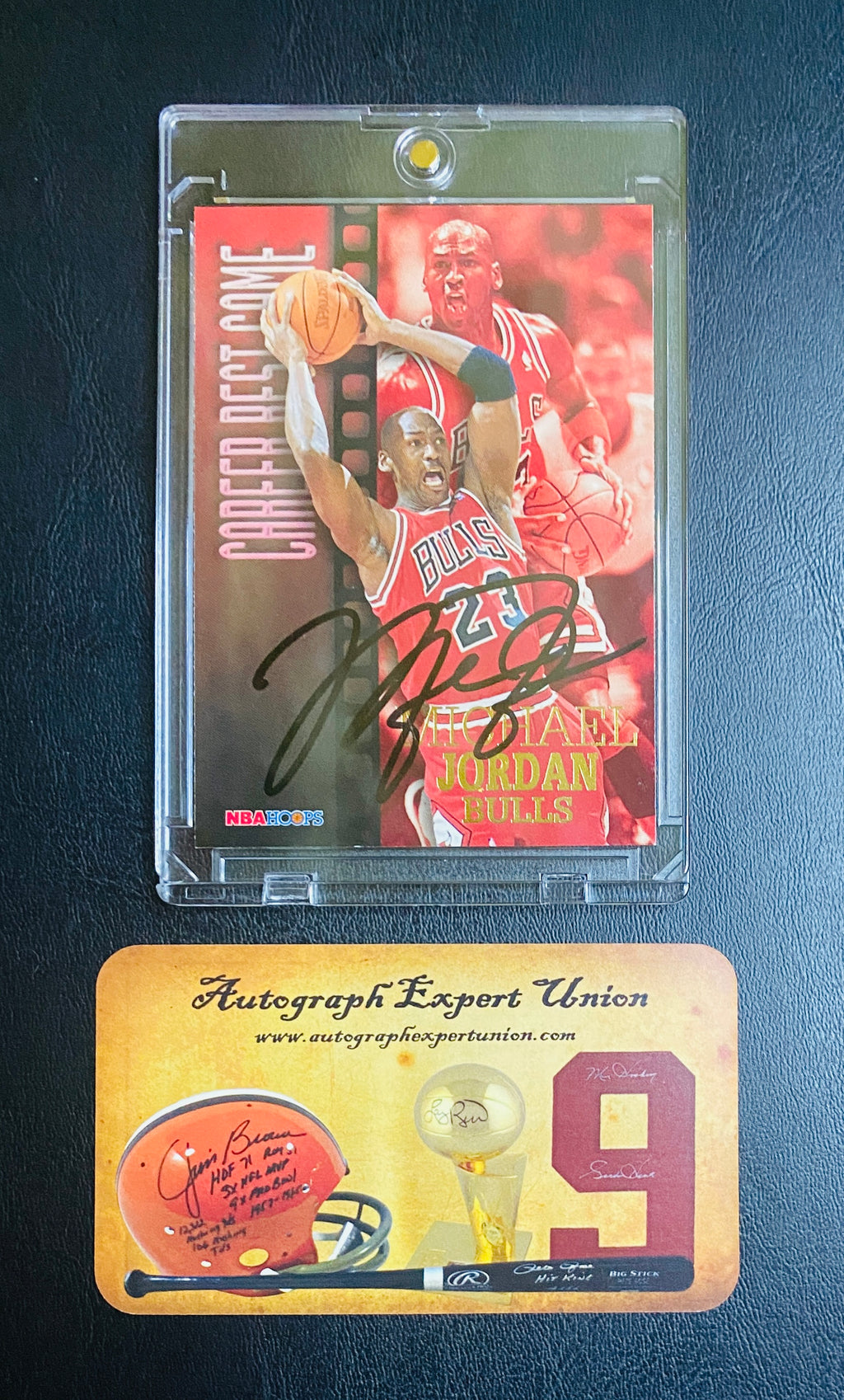 Michael Jordan Signed Card With COA (121121) (Bulls)