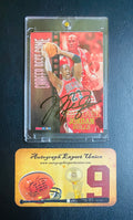 Michael Jordan Signed Card With COA (121121) (Bulls)