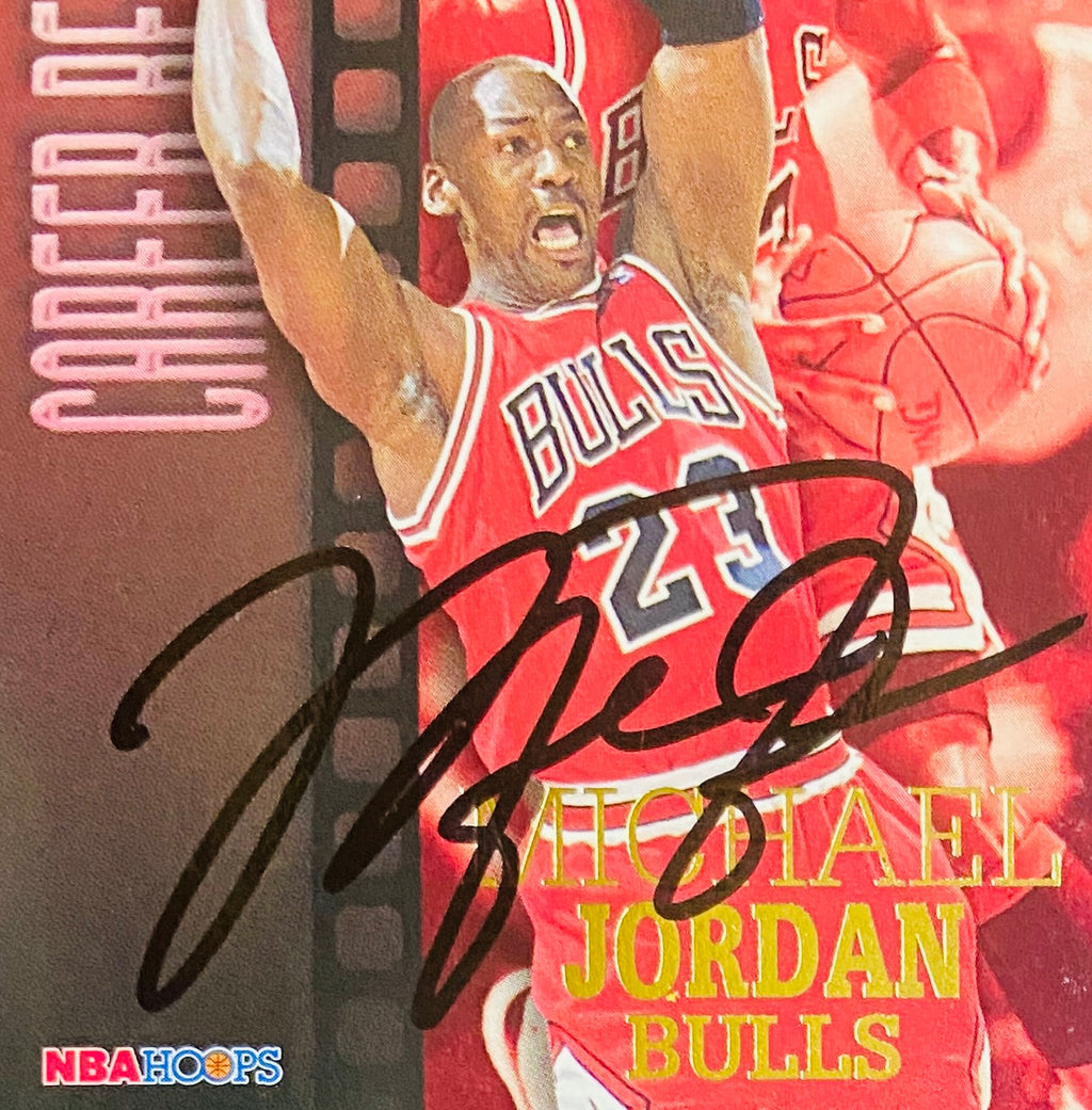 Michael Jordan Signed Card With COA (121121) (Bulls)