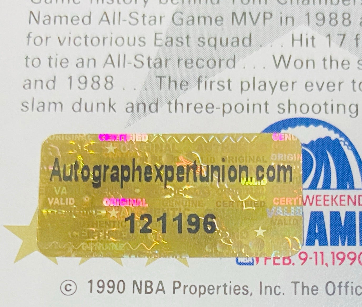 Michael Jordan Signed Card With COA (121196) (Bulls)