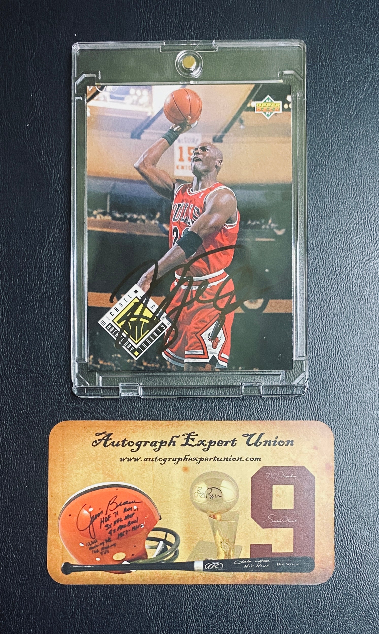 Michael Jordan Signed Card With COA (121234) (Bulls)