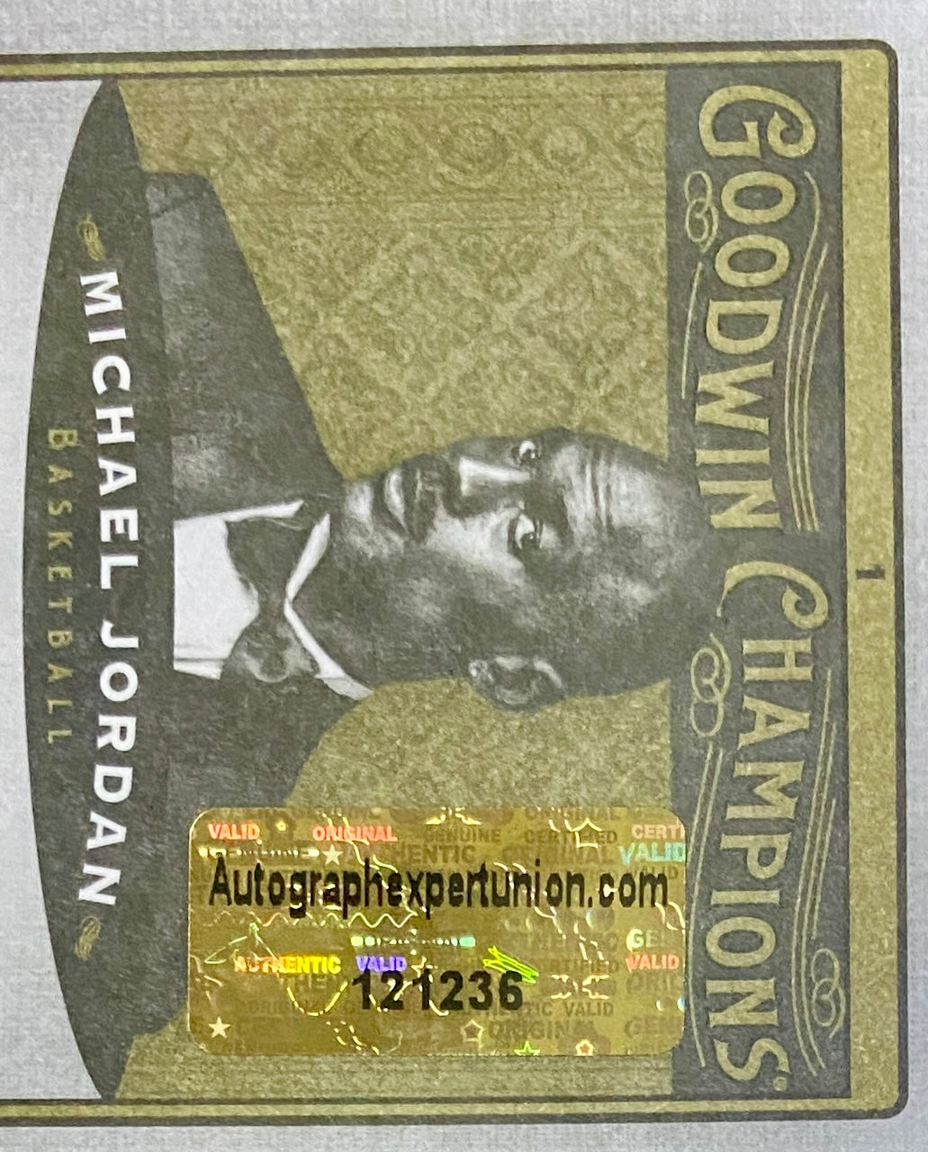 Michael Jordan Signed Card With COA (121236) (Bulls)