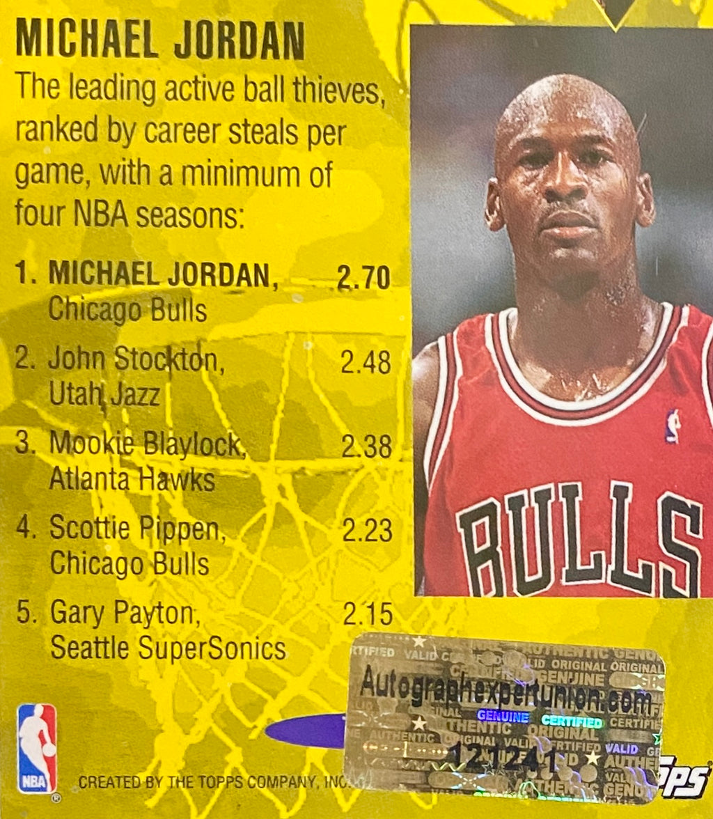 Michael Jordan Signed Card With COA (121241) (Bulls)
