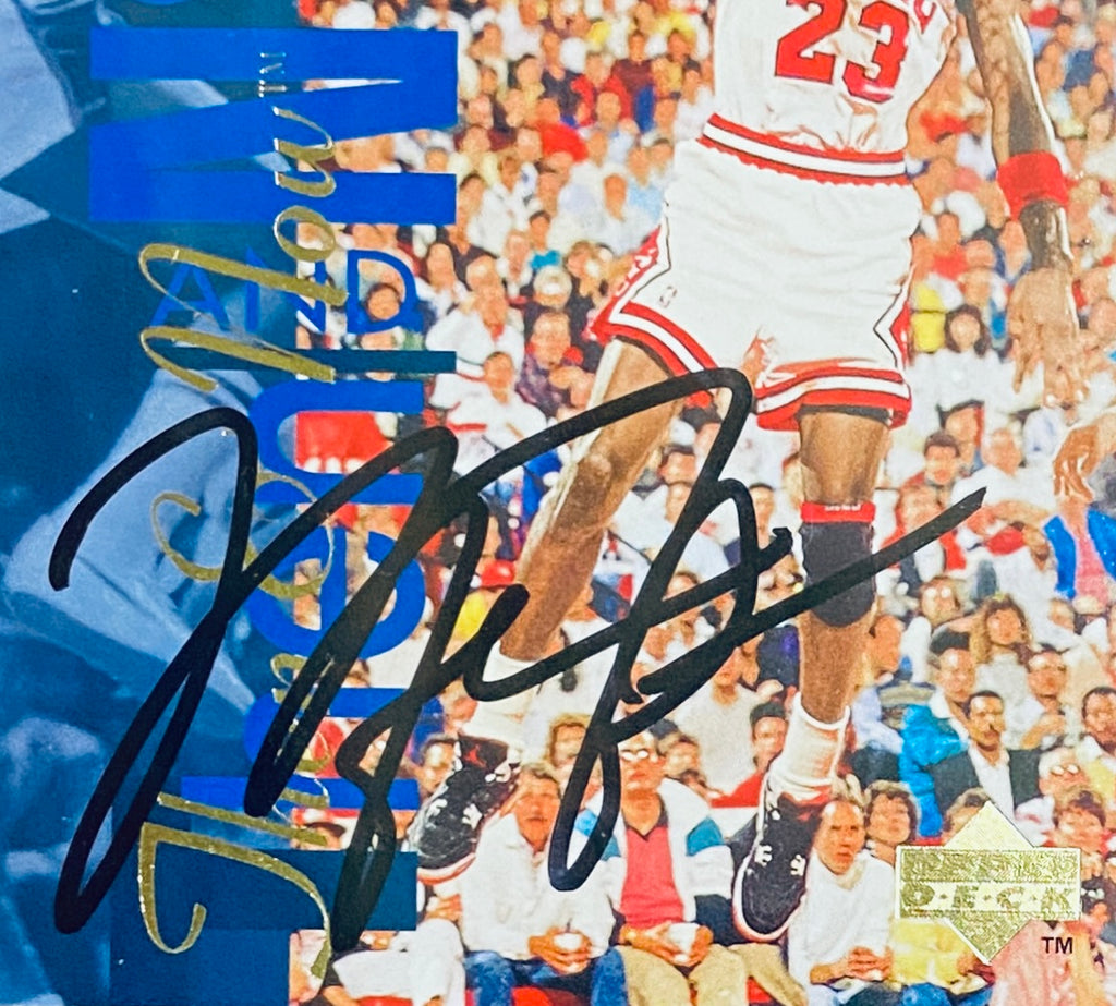 Michael Jordan Signed Card With COA (121264) (Bulls)