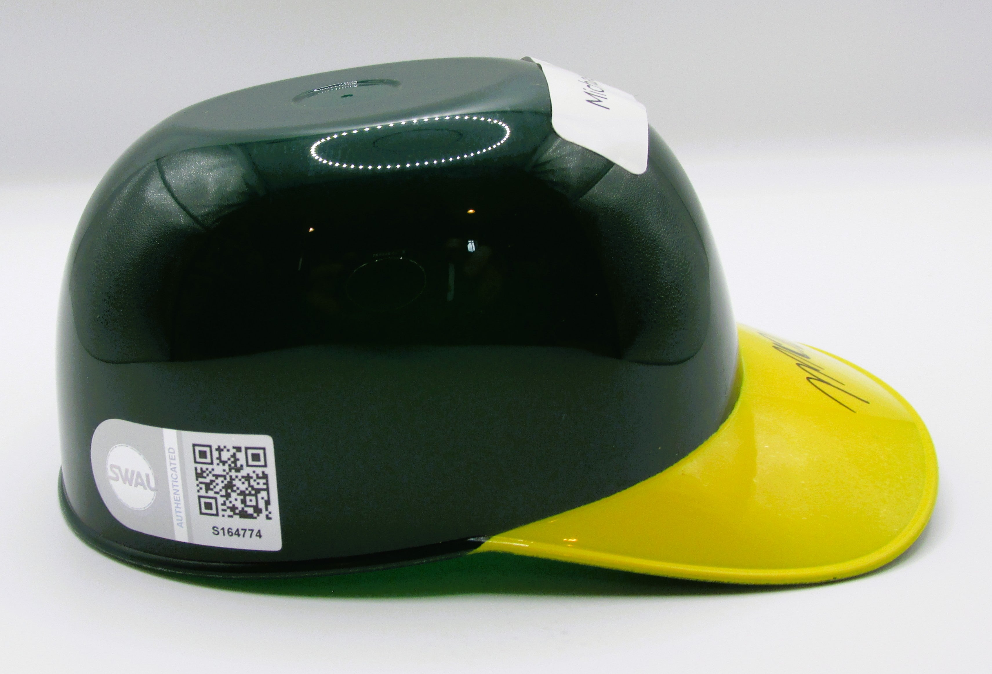 Michael Kelly Signed Mini Helmet With COA (S164774) (Athletics, A's)