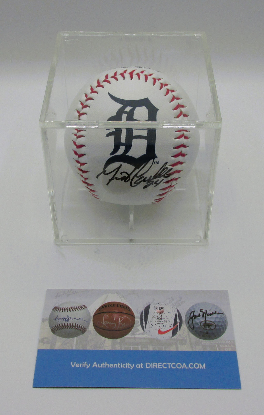 Miguel Cabrera Signed Baseball In Case With COA (2371721) (Tigers)