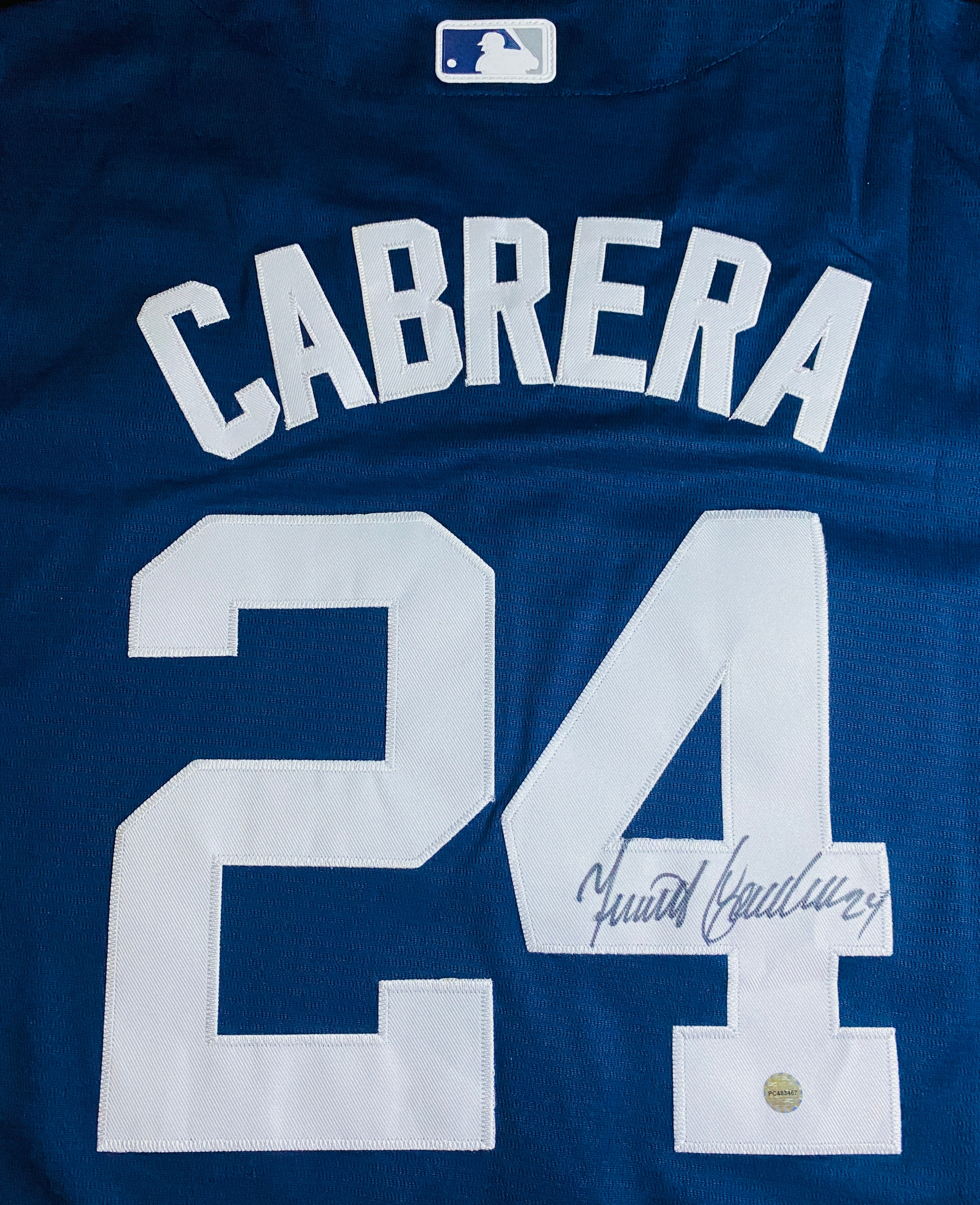 Miguel Cabrera Signed Jersey With COA (PC483467) (Tigers)