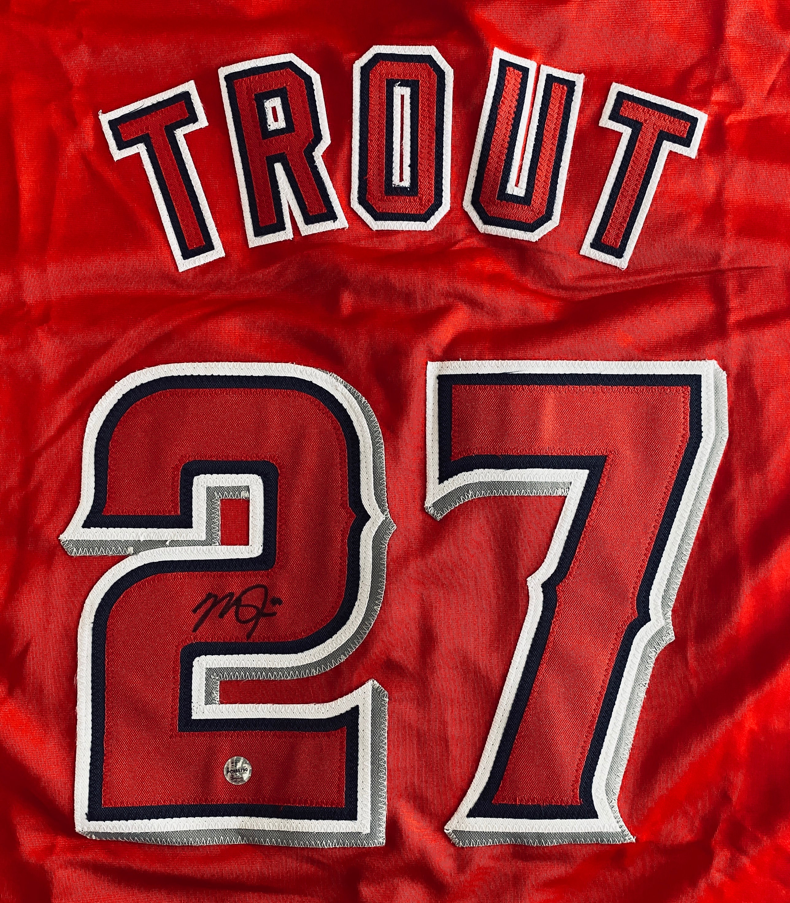 Mike Trout Signed Jersey With COA (PC485790) (Angels)