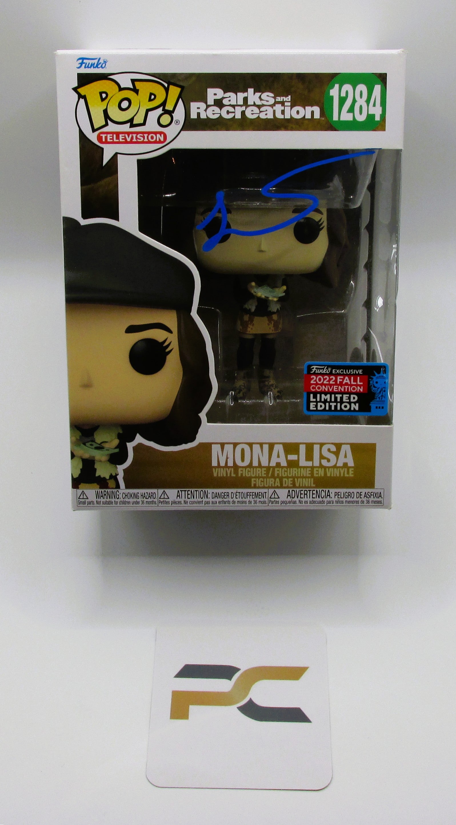 Mona-Lisa Saperstein (Jenny Slate) Signed Funko In Case With COA (PC484115) (Parks & Rec)