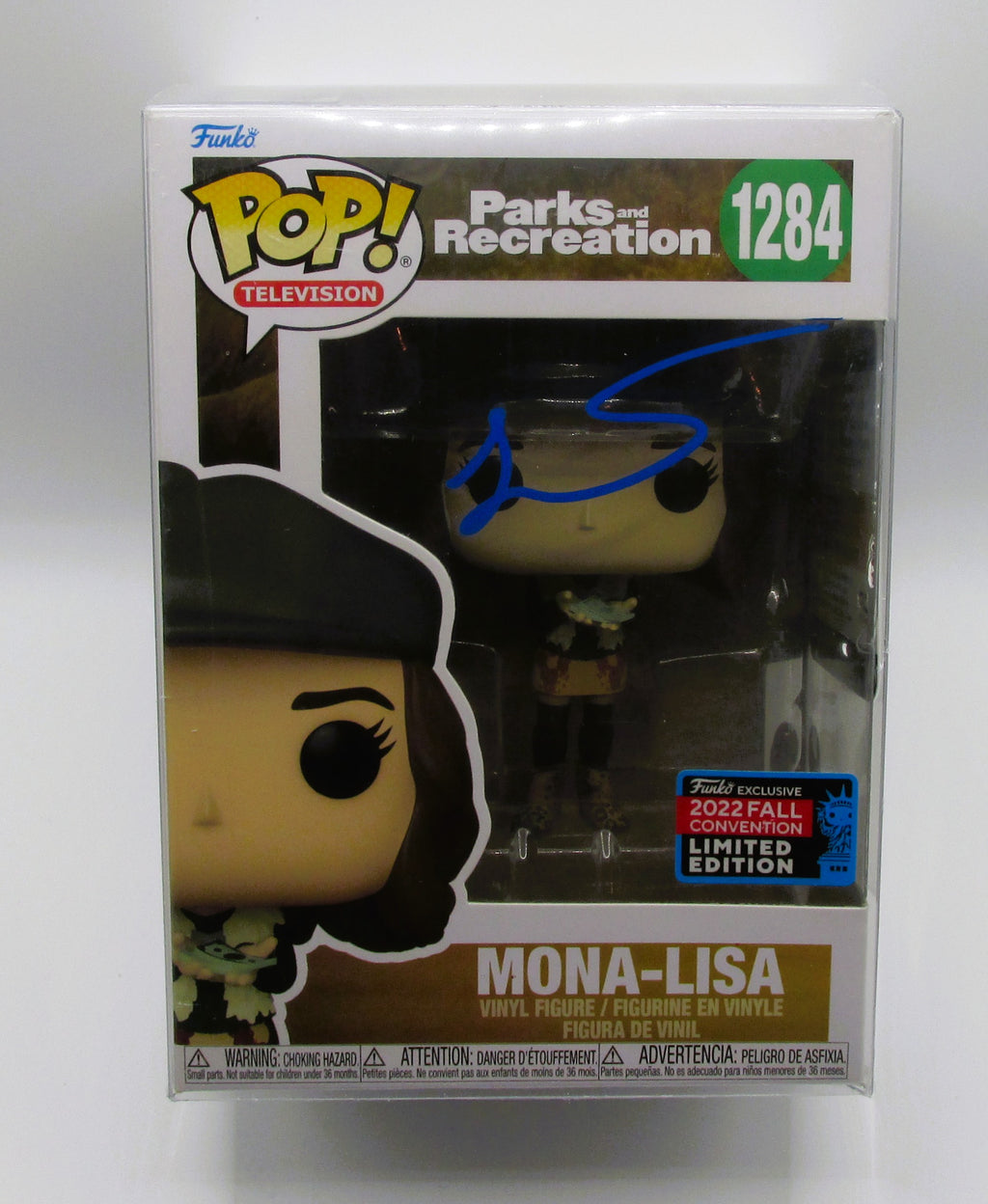 Mona-Lisa Saperstein (Jenny Slate) Signed Funko In Case With COA (PC484115) (Parks & Rec)