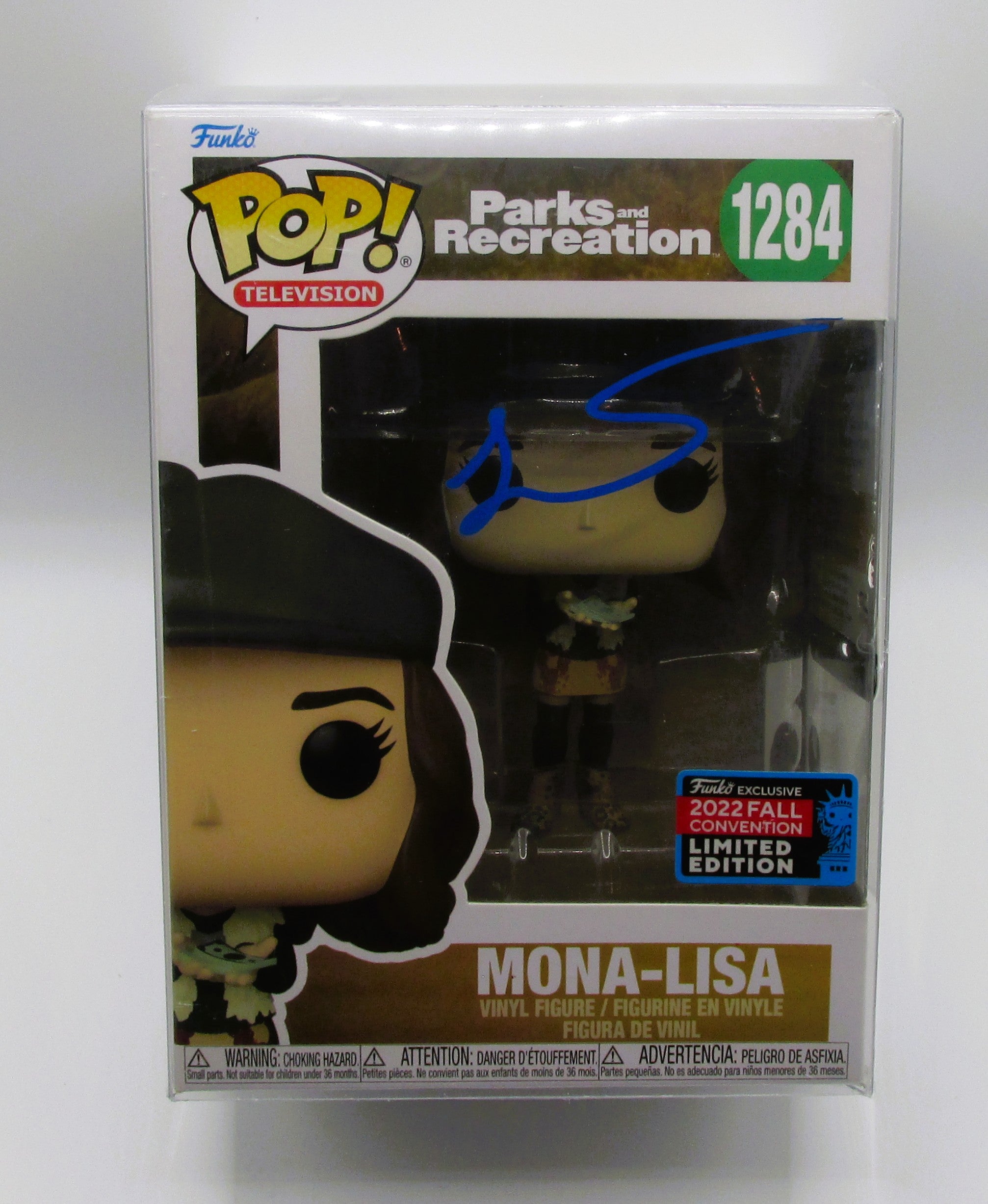 Mona-Lisa Saperstein (Jenny Slate) Signed Funko In Case With COA (PC484115) (Parks & Rec)