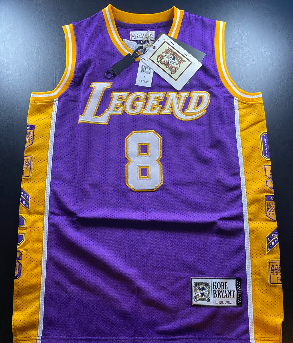 NWT - Adult Large Kobe Bryant Purple Jersey, Legend on Front, Mamba on Back