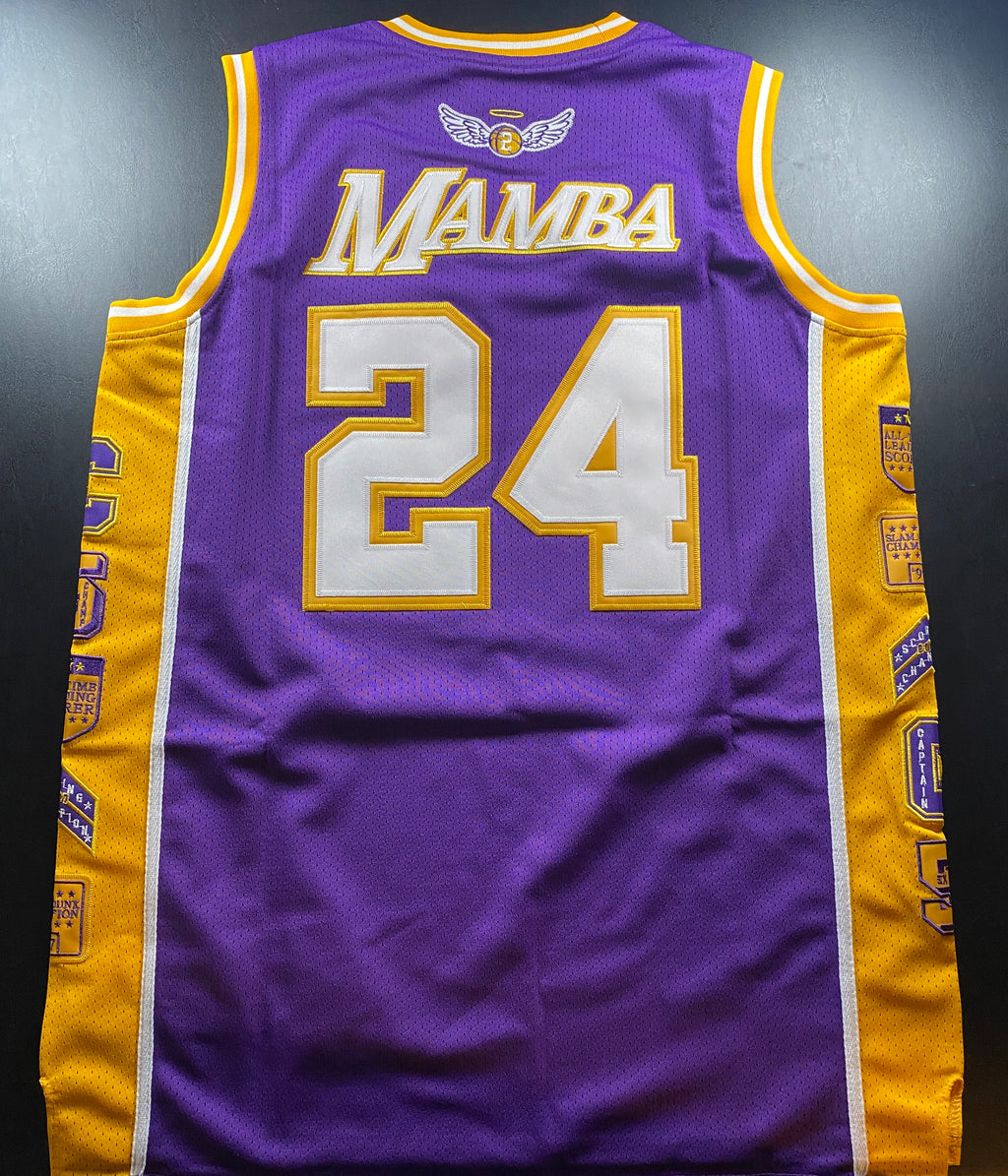 NWT - Adult Large Kobe Bryant Purple Jersey, Legend on Front, Mamba on Back