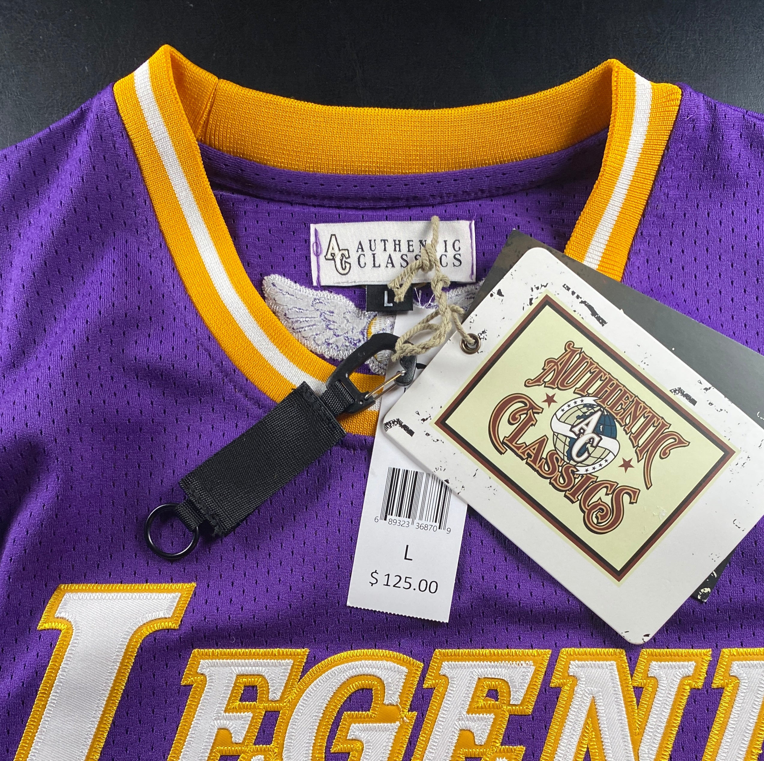 NWT - Adult Large Kobe Bryant Purple Jersey, Legend on Front, Mamba on Back