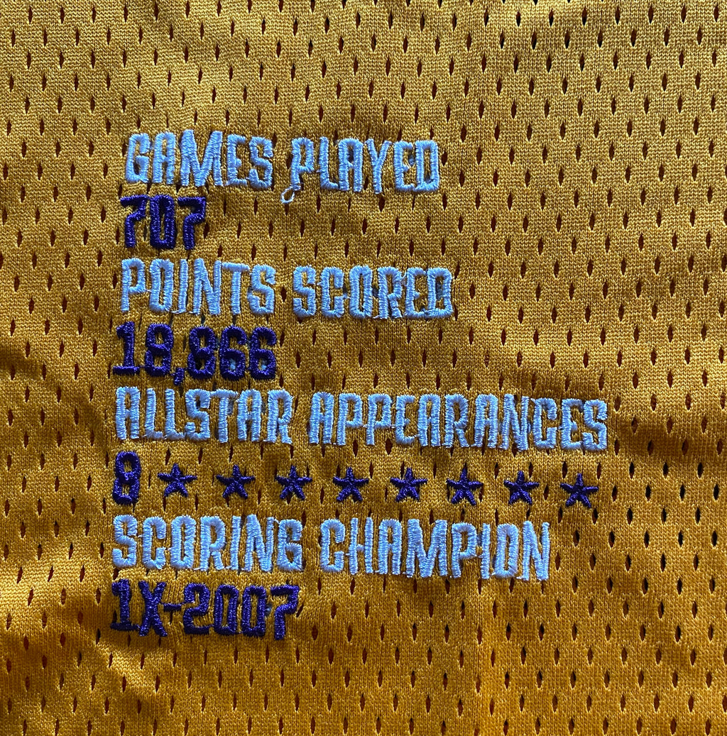NWT - Adult Large Kobe Bryant Yellow Jersey, Legend on Front, Mamba on Back