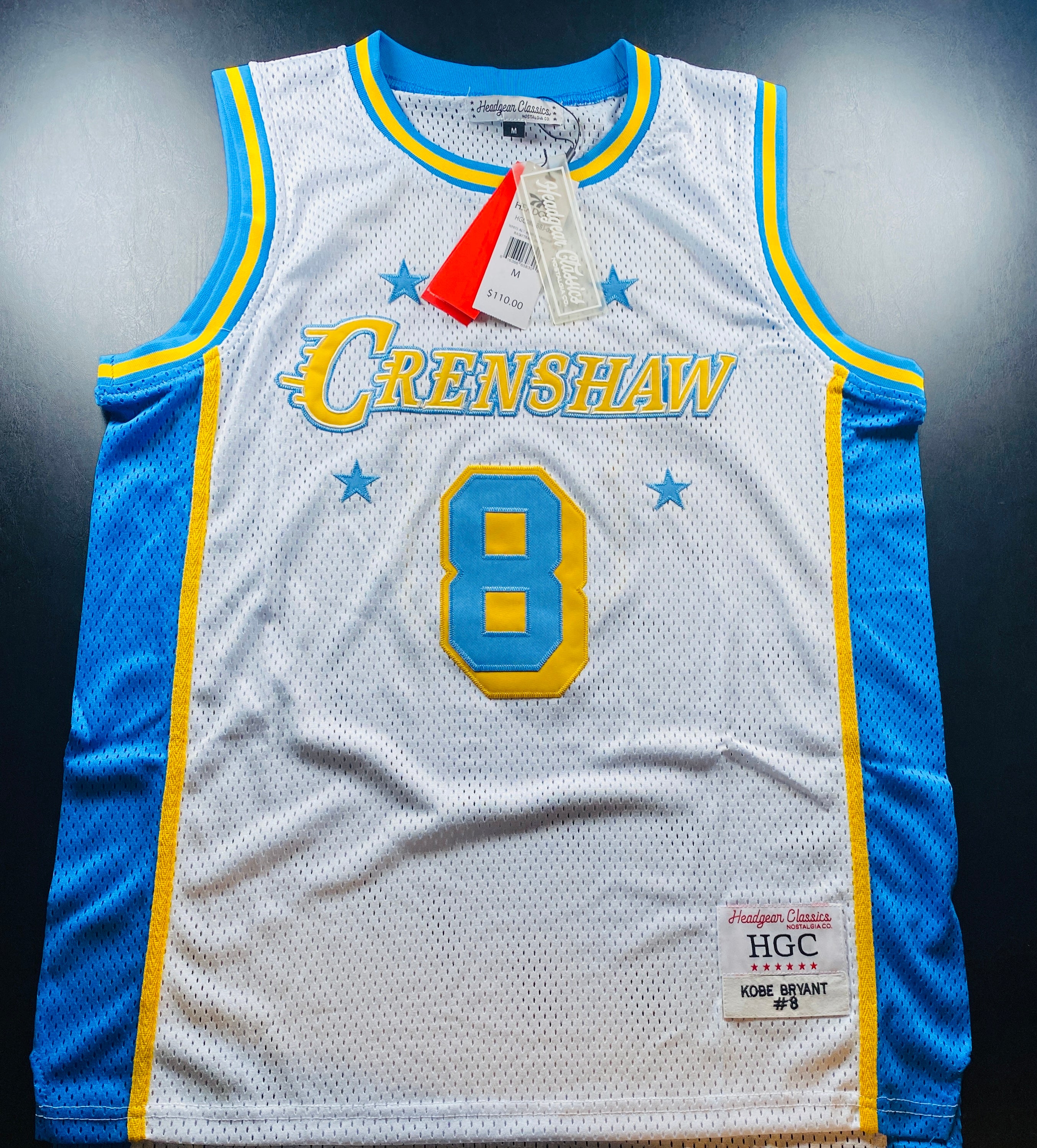 NWT - Adult Medium Kobe Bryant Jersey, Crenshaw on Front, Bryant on Back