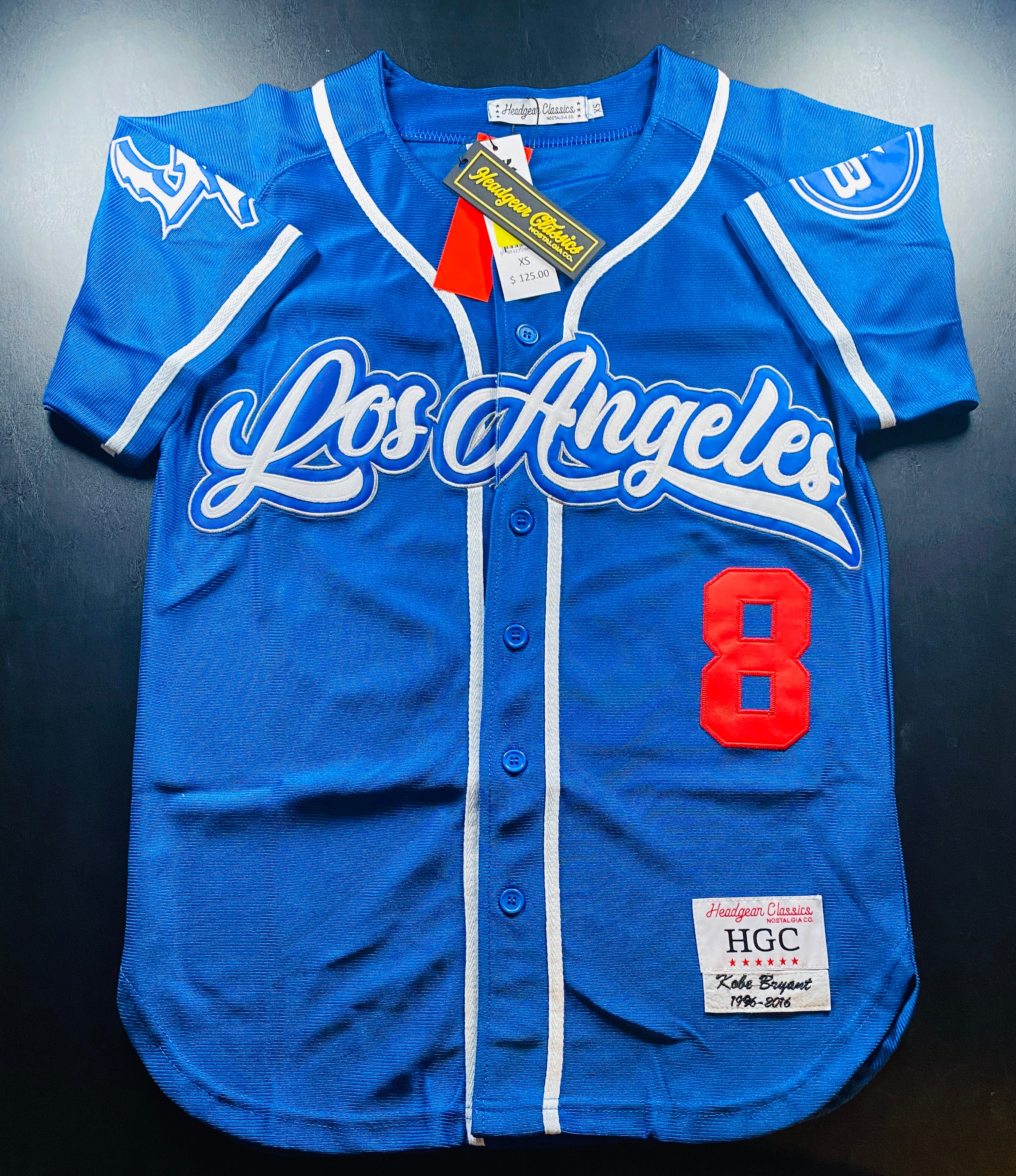 NWT - Adult XS Kobe Bryant Baseball Style Jersey