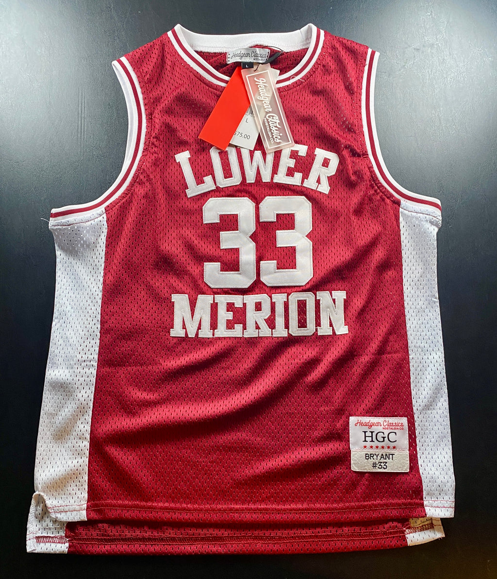 NWT - Youth Large Kobe Bryant Red High School Jersey (Lower Merion, Lakers)
