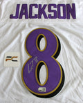 Lamar Jackson Signed Jersey With COA (PC602105) (Ravens)