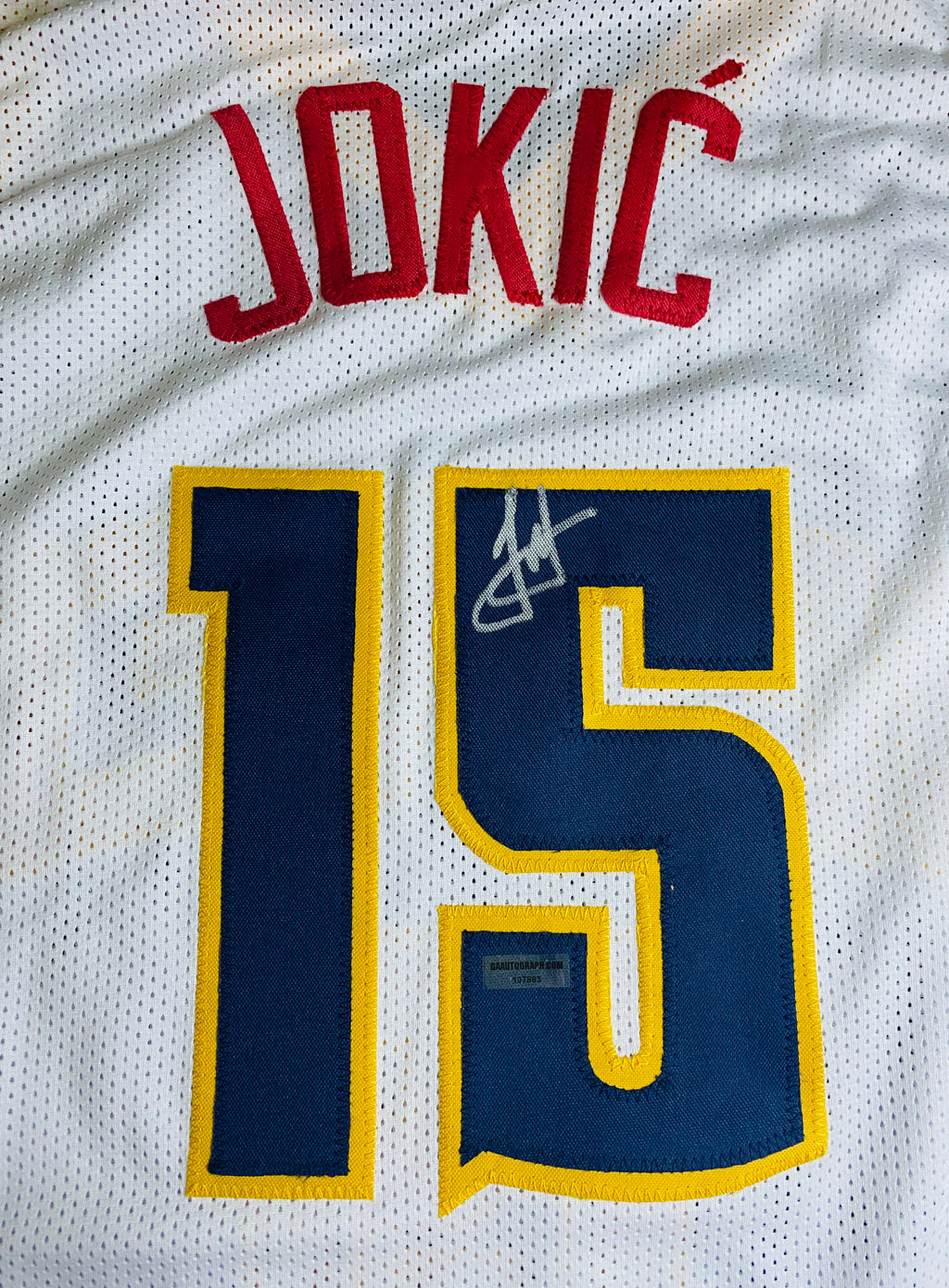 Nikola Jokic Signed Jersey With COA (107883) (Nuggets)