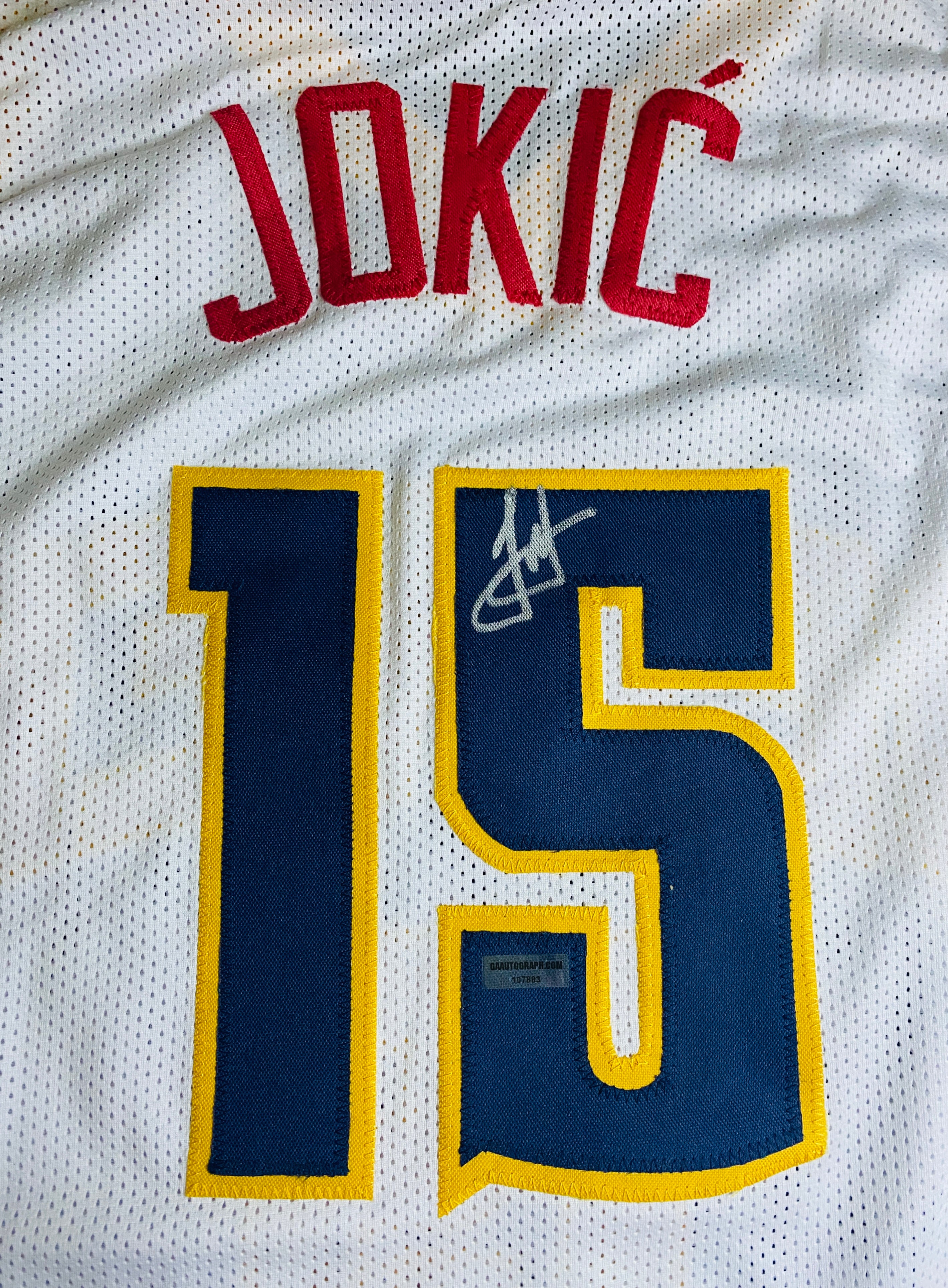 Nikola Jokic Signed Jersey With COA (107883) (Nuggets)