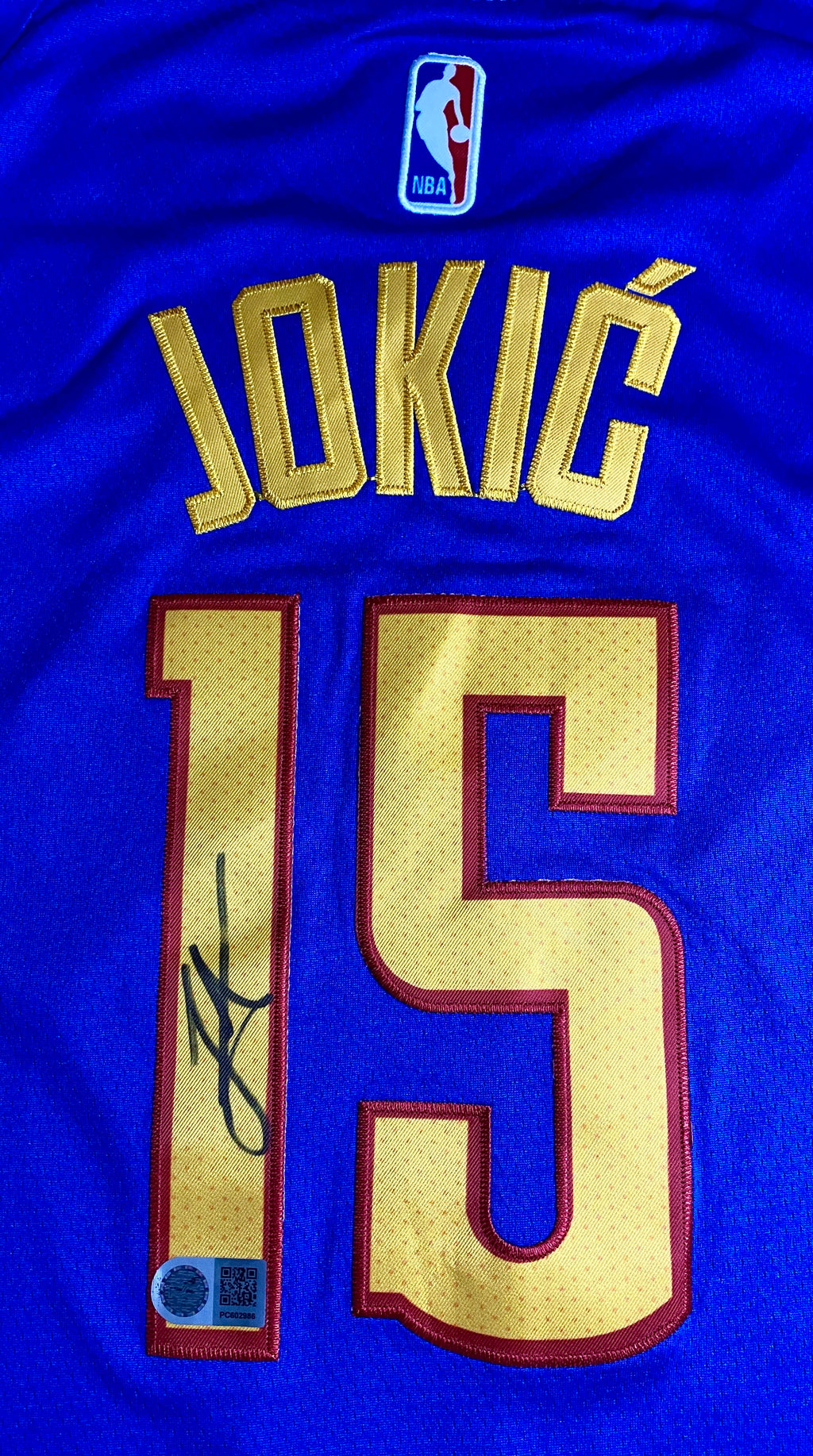 Nikola Jokic Signed Jersey With COA (PC602986) (Nuggets)