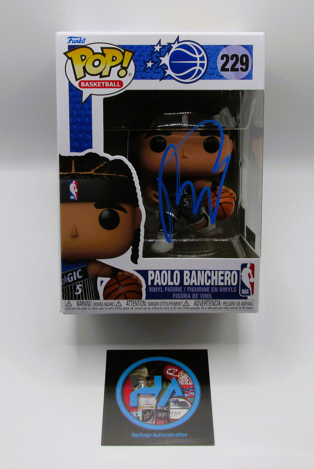 Paolo Banchero Signed Funko In Case With COA (152295) (Magic)