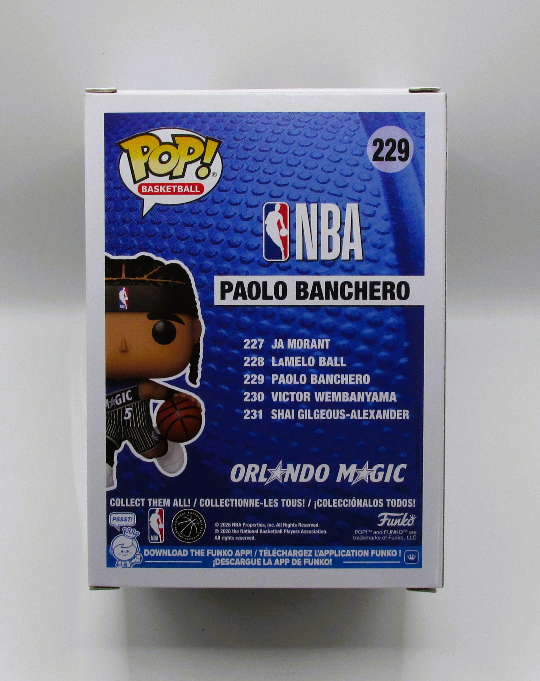 Paolo Banchero Signed Funko In Case With COA (152295) (Magic)
