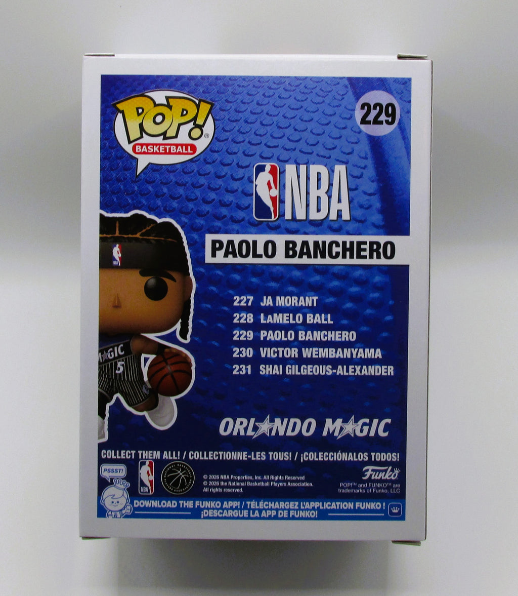 Paolo Banchero Signed Funko In Case With COA (152302) (Magic)