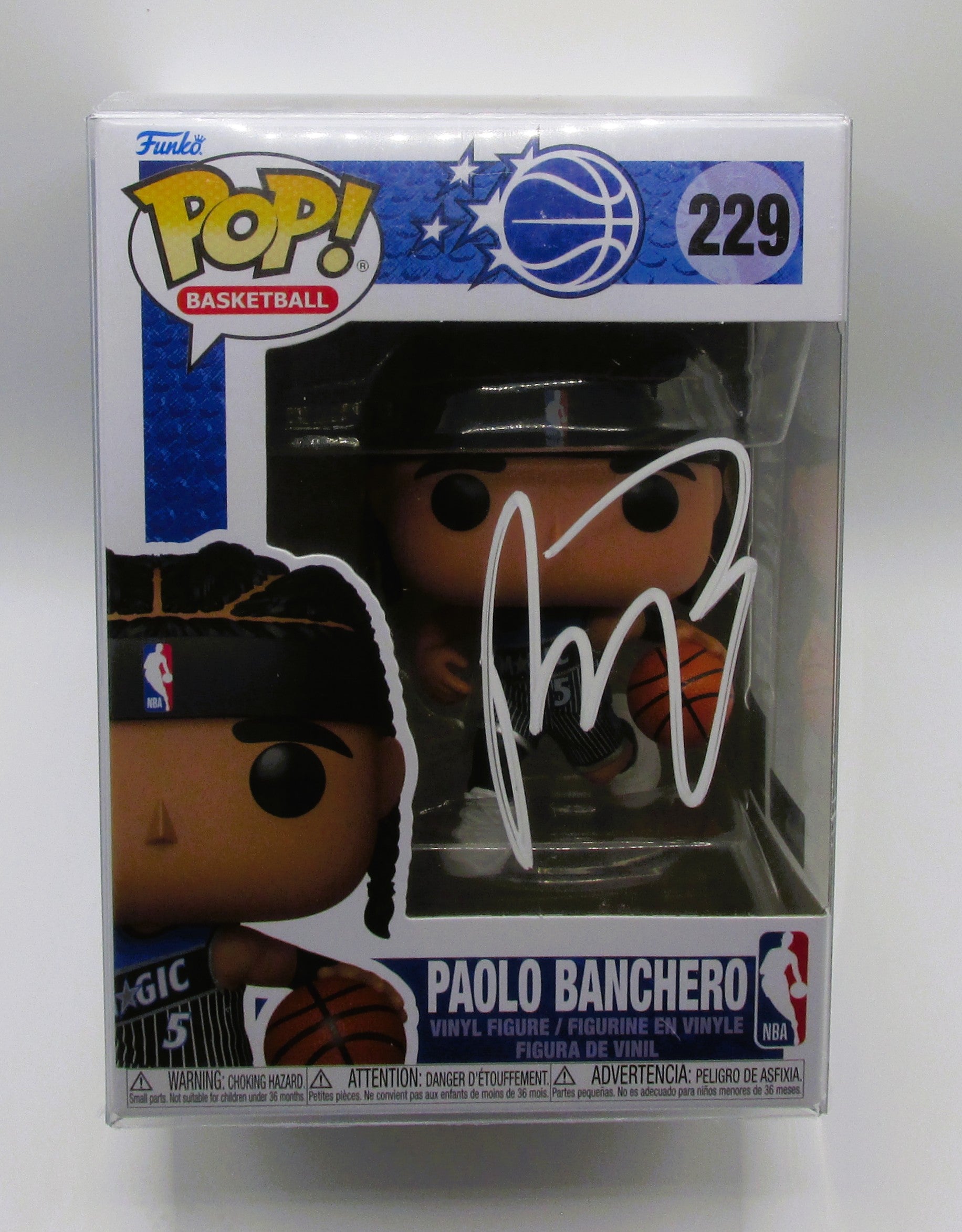 Paolo Banchero Signed Funko In Case With COA (152302) (Magic)