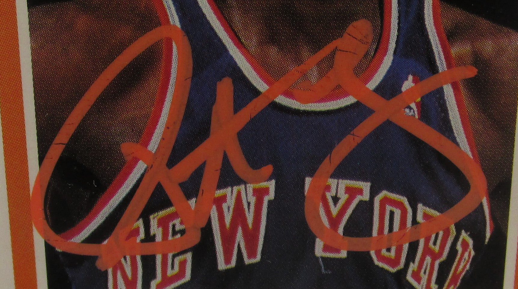 Patrick Ewing Signed Card With COA (PC484978) (Knicks)