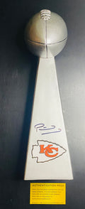 Patrick Mahomes Signed Replica Super Bowl Trophy With COA (987953) (Chiefs)