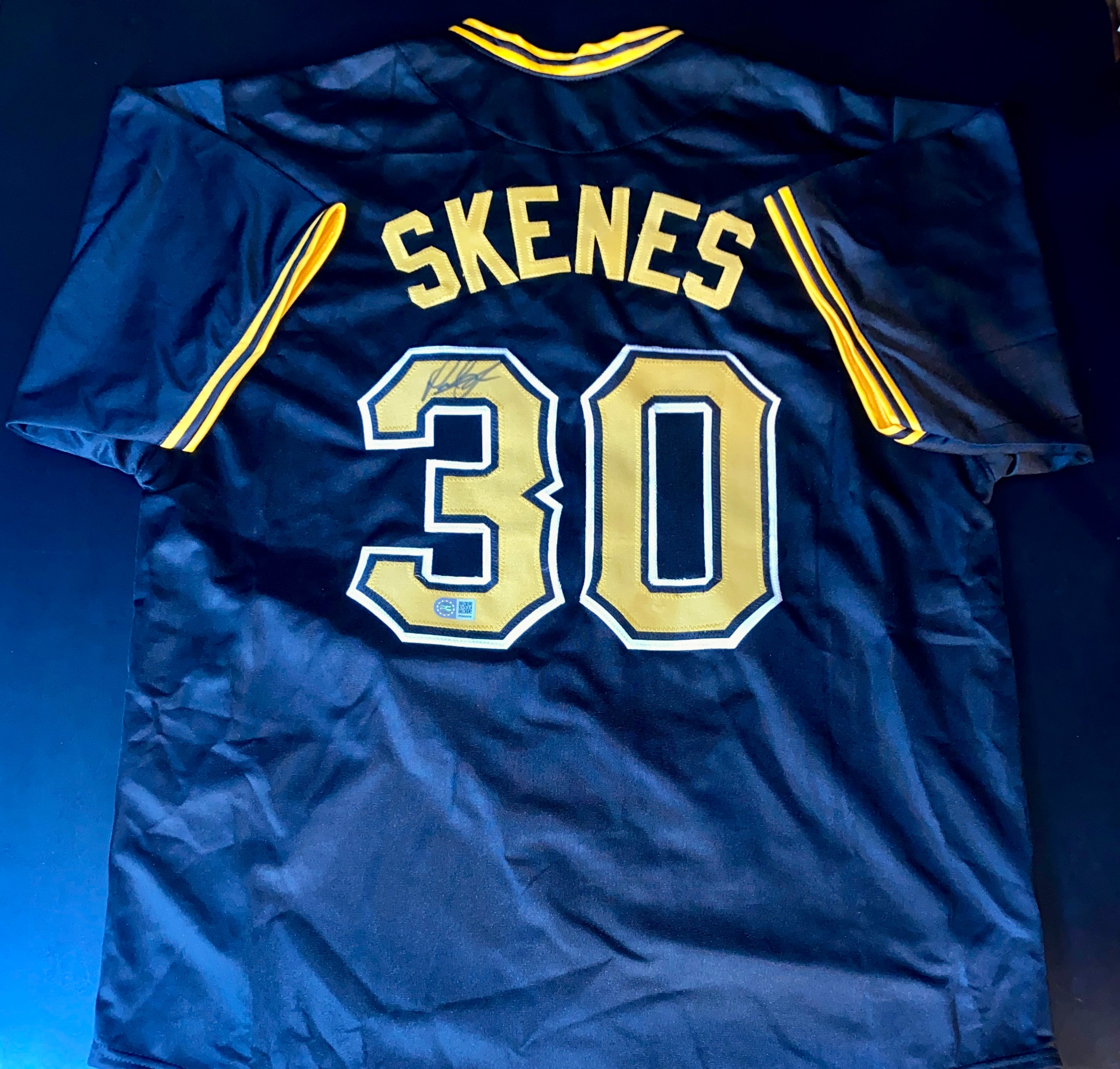 Paul Skenes Signed Jersey With COA (PC602378) (Pirates)