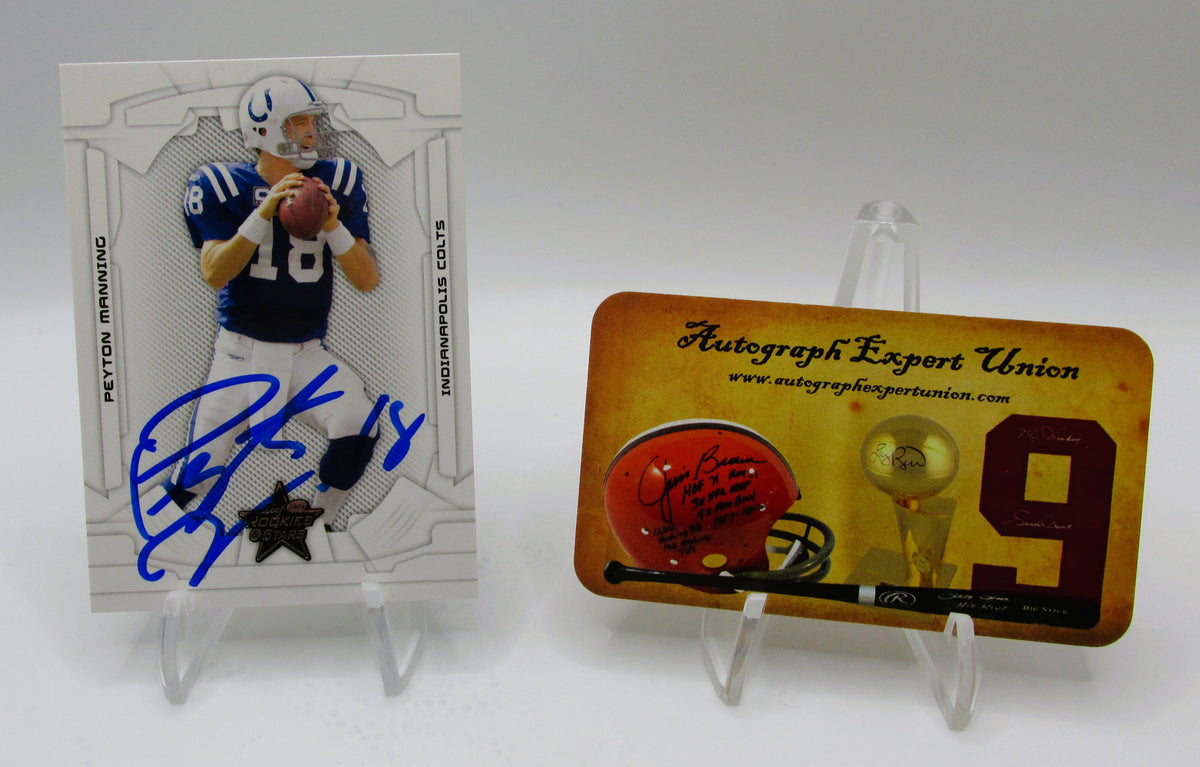 Peyton Manning Signed Card With COA (109356) (Colts)