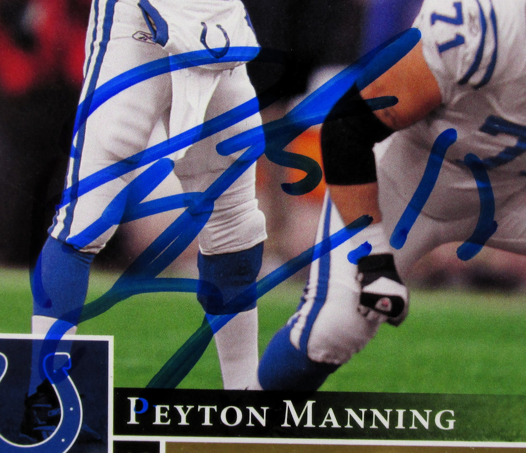 Peyton Manning Signed Card With COA (109357) (Colts)